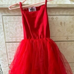 Lola and the Boys - red tutu dress - size 4-5